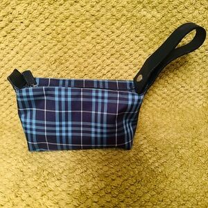 Burberry Plaid Wristlet Pouch